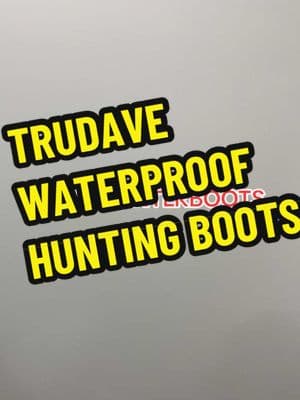 Trudave Waterproof Cute Winter Boots! #trudave #cutewinterboots #hunting #waterproofboots #winterboots #mudlife 