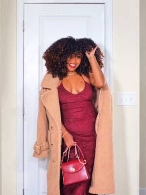 Under every curly girl bonnet lies popping hair. ✨ What’s your get-ready order? Hair first, outfit first, or makeup first? Let me know in the comments below! 👇 Dress @YG COLLECTION  Coat @JLUXLABEL  Bag @Amazon Fashion  Shoes @Dolce Vita Footwear  . . . . . . . Big hair styling tips, casual chic winter outfit ideas, date night winter outfit ideas, Valentine’s Day outfit ideas, how to dress cute in the winter, street chic winter style, natural hair winter styling, voluminous curly hair, curly hair fashion coordination, winter outfit inspiration for curly-haired women, styling curly hair with high street fashion, casual chic winter style.  #BigHairDontCare #CasualOutfit #StyleReels #NaturalyDope #CurlyFro #HighStreetStyle #WineOutfit #StyleOfTheDay #CurlyAfro #HairMagic #AmazingNaturalHair #CasualChicStyle #StreetChicStyle #WinterOutfit #WinterStyleGoals #CurlyWinterFashion #VoluminousCurls #ChicAndCurly #ColdWeatherCurls #LayeredWinterLooks #OOTDWinter #EffortlessWinterFashion #HairGoals2025