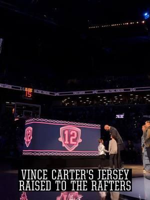 Congrats 15! 🏀⛹🏽‍♂️‼️ 🎥:@Brooklyn Nets  #vincecarter #NBA #jerseyretirement #congratulations 