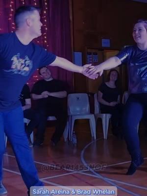 Sarah Areina & Brad Whelan👌👌#westcoastswing #wcswing #dancestudioownerthings #swingdancers #socialdance #fatherandson #dancing #ballroomdancers #lindyhop #partnerdance #modernswing #westcoast