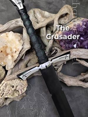 A new design Christian has been working on. I was thinking maybe I could name it "The Crusader"?  Heavenly music is "Lord Have Mercy" by @rick0li #Crusaders #swordart #crosses  #bladeart #bladesmith #swordsmith #ArchangelSteel #crusades