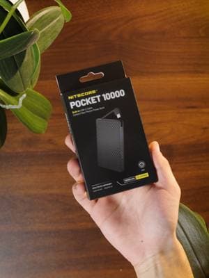 The POCKET 10000, Carbon Fiber Pocket Power Bank comes with an integrated two-way fast charging USB-C cable and a USB-C port !!#nitecore #everydaycarry #gear #powerbank