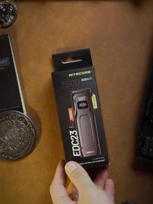 Unboxing EDC23. Ultra Slim Pocket Tactical EDC Flashlight, utilizes the UHi 25 LEDs to deliver an output of 2500 lumens and a throw of 280 meters.#nitecore #gear #everydaycarry #flashlight #EDC23 #EDC