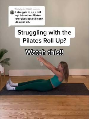 Pilates roll up hack!! This will help so much 😘 #pilatesabs #pilatesexercises #pilatesinstructor #pilatesrollup 