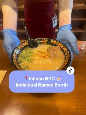 ICHIRAN NYC #ichiran #ramen #ichiranramen #ramenbooth #tonkatsu #nyc #foryoupage #fyp #nycramen #ramennyc 