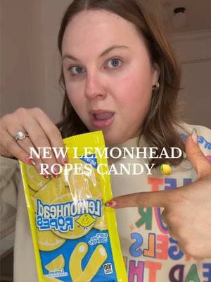 new lemonhead rope candy taste test 🍋 #candy #candytok #lemonhead #lemonheads #lemonheadsropes #new #newcandy #candyreview #lemoncandy #lemonflavor #tastetest 