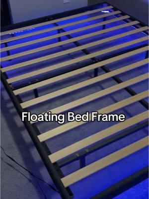 #fyp #floatingbedframe #bedframe #ledbed #bedroommakeover #bedroomideas #bedframe 