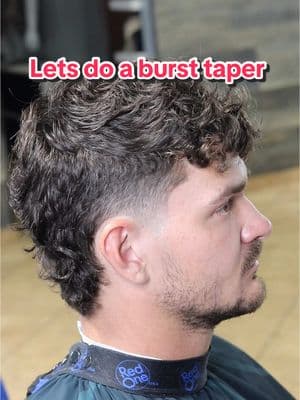 Let’s do a burst taper  #selftaughtbarber #barberlife #barberstyle #vshape #burstfade #labarber #losangelesbarber #midtaper #menshaircut