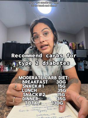 When managing Type 2 diabetes, understanding your carbohydrate intake is essential for controlling blood sugar levels. The recommended daily carb intake varies depending on your individual health needs, but general guidelines suggest the following. Key Points to Remember: The lower carb intake you start with, the better long-term blood sugar control you can achieve. Focus on whole, nutrient-dense carbs for maximum benefit and minimal blood sugar spikes. Limit added sugars. Be mindful of sugar alcohols—they don’t raise blood sugar but may cause digestive issues if consumed in excess. #type2diabetes #insulinresistance #diabeticlife #diabetic #diabeteseducation #diabetesdiet #diabetestype2 