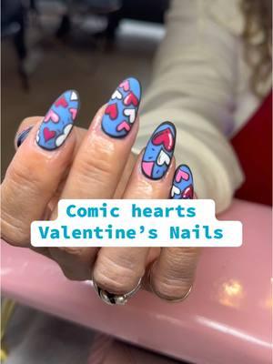 She is a cake baker and she loves getting her nails done with all the new designs  #valentinesnail #nailsinspo💅🏼 #nailart #vnail2025 #wouldyouletmedoyournails #austin #sanmarcostx #texasstateuniversity #comicheart 