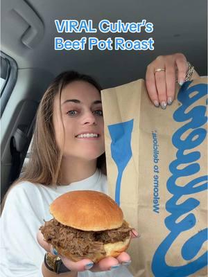 VIRAL Culver’s Beef Pot Roast 🥩🍞💙 #culvers #culversrestaurant #culversrestaurants #culversgang #culversmukbang #beefpotroast #potroast #foodreview #Foodie 