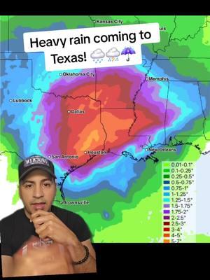 Heavy rain is coming to Texas! #foryou #foryoupage #news #weather #weathertok #weatherreport #rain #storms #flooding 