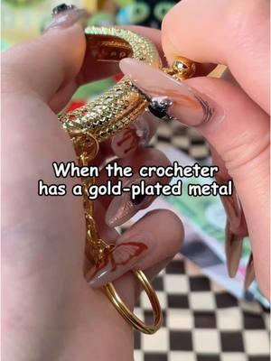 When the crocheter has a gold - plated metal#hicrochet#crochet #crochetkit #learntocrochet #amigurumi #crochet #crochetkit #amigurumikit #learntocrochet #learncrochet #crochetforbeginners #amigurumiforbeginners #learnamigurumi #crocheting #kawaii #kawaiicrochet #instacrochet #amigurumilove #craftastherapy #plushies #amigurumiaddict #crochetaddict #crochetlove #crochetersofig