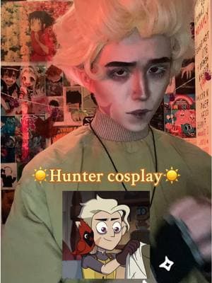 🦉 #owlhouse #cosplay #huntergoldenguard #owlhousecosplay #hunterowlhouse #hunterowlhousecosplay #fyp #foryou #makeup 