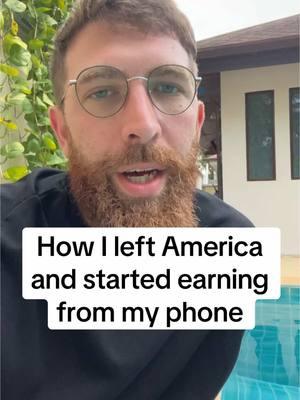 I make more from my phone in Thailand than I ever did in the US #escapethematrix #digitalmarketingforbeginners #onlinebusinessforbeginners #digitalnomad 