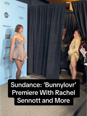 We’ll take red carpet lessons with #RachelSennott!  #KatarinaZhu #Bunnylovr #Sundance  🎥 @Erica Gonzales 