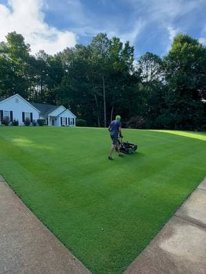 Cannot wait to get behind the JD again. Anyone reel mowing for the first time this season?⛳️ • • • #lawndad #lawncare #landscape #lawn #lawncarelife #grass  #mowing 