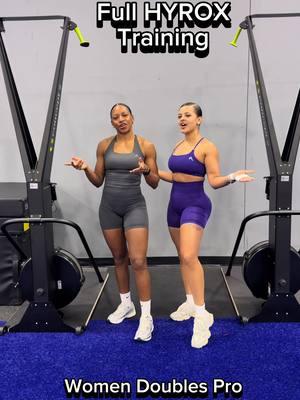 Full HYROX Training- Women's Doubles Pro HYROX Partner: @WhoBeNiecey  HYROX Coach: @neashneash020  #hyrox #hyroxtraining #hyroxworld #hyroxfamily #hyroxcommunity #hyroxtraining #hyroxdaily #hyroxamerica #hyroxusa #hyroxdoubles 