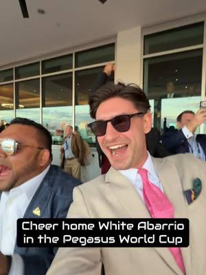 WOW 🤩 White Abarrio DOMINATES the Pegasus World Cup 🔥 what a buzz. Good effort from Locked in 2nd - the two market leaders 💪  #PegasusWorldCup #WhiteAbarrio