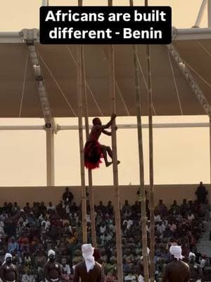 @Larry Madowo Official  • Can you climb that high without a harness or anything else to keep you safe? Africans are built different! #benin #BuiltDifferent #AfricanExcellence #AfricanPride #StrongAfricans #ResilientAfricans #AfricaRising #BlackPower #UnstoppableAfricans #AfricanStrength #RootedInPower