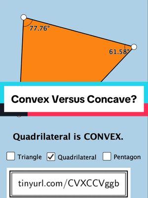 What is a convex polygon? What is a concave polygon? #mathteachersoftiktok #mathteacher #teacher #onthisday 