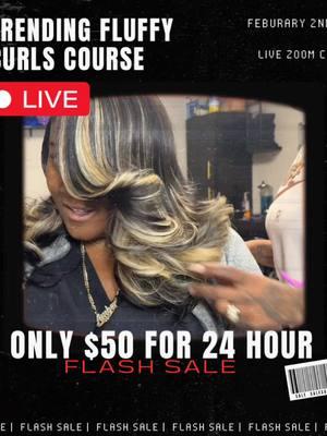 The countdown is on—only ONE WEEK until the trending Fluffy Curl VIRTUAL course! Get ready to master everything from the perfect foundation and track placement to cutting techniques, curling methods, and marketing secrets!Regularly $150, but for the next 24 hours, you can snag your spot for just $50! Seats are super limited—this is a huge opportunity you won’t want to miss.Join us on Zoom, February 2nd at 11am! Choose to either Look & Learn or follow along with a model right from the comfort of your own space! COMMENT “I’m Ready” to be sent direct link or click link in bio for ticketHurry—registration closes Friday, January 31st, 2025! #FluffyCurlCourse #VirtualBeautyClass #CurlingTechnique #LearnFromHome #HairStylistEducation #BeautyEducation #OnlineBeautyClass #HairGoals #MasterYourCurls #FluffyCurls #BeautyCommunity #HairTutorial #CurlingMastery #HairCuttingTips #VirtualTraining #BeautyProfessionals #HairStylistTraining #OnlineHairClass #CurlingExperts #LearnHairSkills 