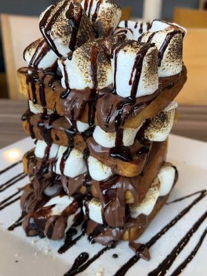 Come Climb Aboard the S’Mores Tower 🔥 #sunday #goodmorning #breakfast #sundayfunday #brunch #smores #chocolate #marshmallow #french #toast #sweet #yummy #delicious #FoodLover #foodtiktok #diner #elmstreetdiner #stamford #norwalk #ct #connecticut #nyc #foryoupage #fypシ #fyp 