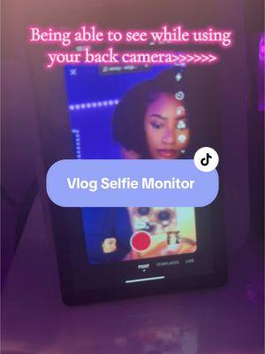 The quality is IMMACULATE ✨ One of my best investments for quality content creation 🙌🏽 #vlogselfiemonitor #qualitycontent #backcamera 