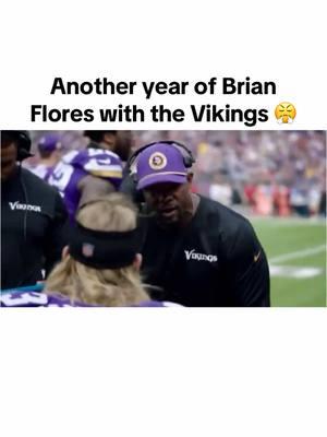 Now official: Brian Flores will remain as the #Vikings DC after not landing a HC job this offseason. #Minnesota #SKOL #Football #MinnesotaVikings #Viking #MNVikings #Vikes #FYP 