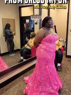 Prom Dress, try on will bring the tears 🫶 . #juicybodygoddess #prom #prom2024 #plussizepromdresses #plussizeboutique #Charlottenc #prom2025 #plussizeclothing #tiktokpartner 