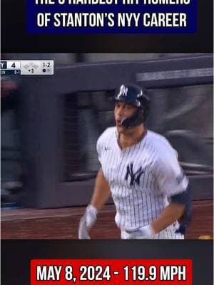 Giancarlo Stanton’s hardest hit home runs as a Yankee #yankees #MLB #baseball #sports #homerun #newyork #giancarlostanton 