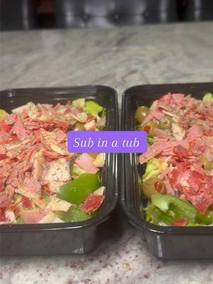 Sub in a tub. #easydinners #easydinnerrecipes #cheapdinners #easydinnersathome #mealprep  #creatorsearchinsights #lowcarb #lowcarbrecipes #cookwithme #cookdinnerwithme #DinnerIdeas #foodisbae #FoodTok #Foodie #letseat #mukbang #EasyRecipes 