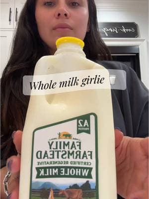 Gave up on my almond milk when I realized there are a lot more benefits in my whole milk!  Benefits of A2/A2 Whole milk:  •Easier Digestion: Many people report less bloating, gas, and discomfort when drinking A2 milk compared to regular milk, as the A1 protein may release peptides linked to digestive issues in some individuals. •Better for Sensitive Stomachs: A2 milk is often a good option for people who experience mild dairy intolerance but do not have a confirmed lactose intolerance. •Rich in Nutrients: Like regular whole milk, A2/A2 milk is packed with essential nutrients, including calcium, vitamin D, potassium, and high-quality protein, which support bone health and muscle maintenance. •May Reduce Inflammation: Some research suggests that the A1 protein in regular milk may contribute to inflammation, so switching to A2 milk could potentially reduce inflammatory roonses in sensitive •Supports Gut Health: Many people find A2 milk gentler on the stomach, which could support overall gut health by reducing digestive Gave up on my almond milk when I realized there are a lot more benefits in my whole milk!  Benefits of A2/A2 Whole milk:  •Easier Digestion: Many people report less bloating, gas, and discomfort when drinking A2 milk compared to regular milk, as the A1 protein may release peptides linked to digestive issues in some individuals. •Better for Sensitive Stomachs: A2 milk is often a good option for people who experience mild dairy intolerance but do not have a confirmed lactose intolerance. •Rich in Nutrients: Like regular whole milk, A2/A2 milk is packed with essential nutrients, including calcium, vitamin D, potassium, and high-quality protein, which support bone health and muscle maintenance. •May Reduce Inflammation: Some research suggests that the A1 protein in regular milk may contribute to inflammation, so switching to A2 milk could potentially reduce inflammatory roonses in sensitive •Supports Gut Health: Many people find A2 milk gentler on the stomach, which could support overall gut health by reducing digestive strain. #wholemilk #wholemilktransition ##fyp #healthyliving #healthylifestyle 