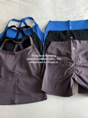 so so cute <3 these are super flattering & the quality is amazing!!! under “ACTIVEWEAR” in my amazon sf #amazonactivewear #amazonworkoutset #cuteworkoutset #affordableactivewear #pilatesoutfit #amazonpilatesfinds #amazongymclothes 