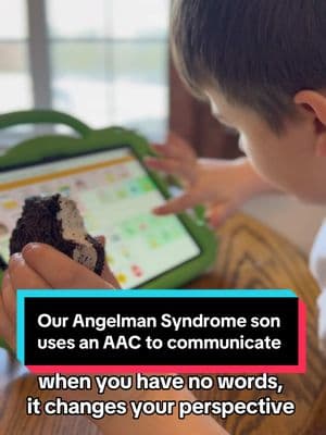 #fyp #foryoupage #nonverbal #nonverbalcommunication #specialneeds #angelmansyndrome #aacdevice 