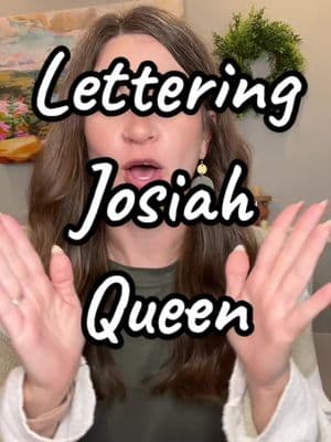 Lettering @Josiah Queen today because I just LOVE his music! Getting to see him live in Lexington, KY in November was such a gift. I’m so glad I got to share it with 2 of my sons who love his music too!❤️ If you’re looking for some good new Christian music with great lyrics, check him out! #josiahqueen #christianmusician #christianmusic #calligraphylettering #lettering #calligraphy 