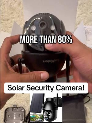 Solar Security Camera with 80 percent discount on this camera and free shipping. Get yours before they sell out #TikTokShop #solarcamera #solarsecuritycamera #securitycamera #camera #fyp #trendingproducts #tiktokmademebuyit #flashsales #flashsaletiktok 