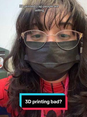 like how did 3D printed objects become overproduced?? i just wish people who sell 3D printed things at conventions sold actual cool & useful stuff like where’s the 3D printed cosplay props?? #fanexpo #fanexpoportland #3dprinting #overconsumption #plasticwaste #convention 