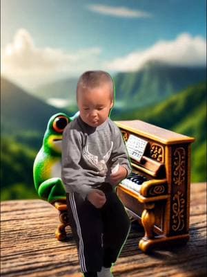 🎶 Ever seen a Coqui with mad piano skills? Imagine this: our talented frog maestro jamming out to Sin Sentimiento by Grupo Niche 🎹🐸, hitting every note like a pro, while an adorable Asian child spins and grooves to the salsa beats like they’re on Mira Quién Baila! 💃🌟 The rhythm is 🔥, the vibes are 💯, and this dynamic duo is serving pure tropical joy! Who knew the rainforest’s finest could bring the sabor like this? 🌴✨ #CoquiConcert #SinSentimiento #SalsaGrooves #TikTokDanceMagic