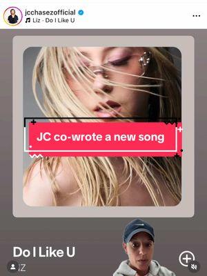 Our man @JC Chasez co-wrote this new song by Liz called “do I like u” #jcchasez #nsync 