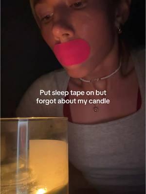 I swear by the sleep tape😂 #sleeptape #mouthtape #lol #girls 