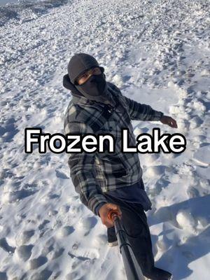 I walked out onto a FROZEN LAKE #Winter #winterlake #frozen #frozenlake #frozenlakegonewrong #winterhiking #outdoorboys #creatorsearchinsights 