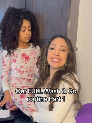 Our FULL Wash & Go process Part 1- shampoo, condition, and detangle #theorjifamily #washandgo #washngo #washandgoroutine #curlyhair #curlykids #hairtips #curlykids #washroutine 