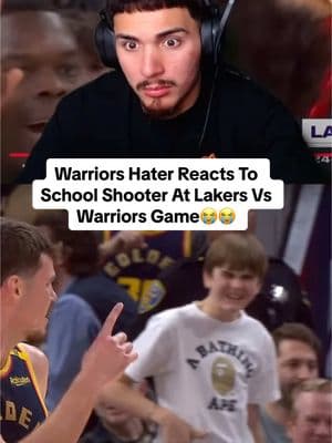 Warriors Need To Hire Better Security😂😂 #fyp #NBA #nbahighlights #schoolthreat #lebronfan #losangeleslakers #goldenstatewarriors #lakersvswarriors #lakers #warriors #reaction #basketball #funny #dandaman 