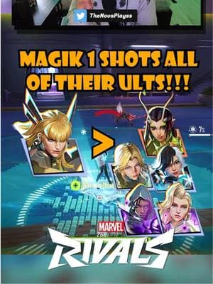 1 SHOT EVERY HEALING ULTIMATE WITH MAGIK! #marvel #thenovaplays #MarvelRivals #marvelstudios #marvelrivalsseason1 #marveltok #doomrise #fantasticfour #eternalnightfalls #marvelrivalsgame #magik 