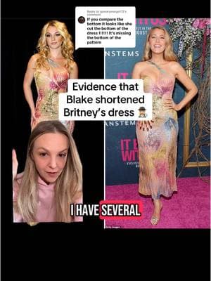 Replying to @spookymargot13 Did Blake Lively shorten the Britney Spears Versace dress? You decide! 🕵🏼‍♀️👗 #britneyspears #britney #blakelively #itendswithus #versace 