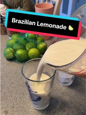 My new favorite drink to make 😋😚🍋‍🟩#brazilianlemonade #brazilianlemonaderecipe #limelemonade #frozenlemonade #frozenlimeade #limeade #recipesoftiktok 