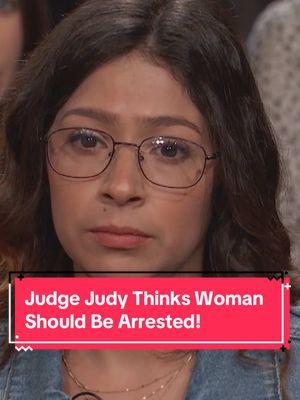 Judge Judy thinks woman should be arrested! #judgejudy #tvshow #tv #legaltok #lawsuit 