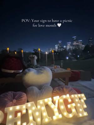 Love month is near! ❤️‍🔥  Send an email to picnicandviews@gmail.com💌 #picnic #htx #picnic #skylinepicnic #vday #ValentinesDay #trending #buffalobayoupark #bemygf 