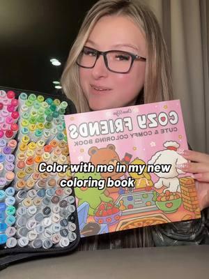 Color with me in my new coloring book! #coloring #coloringbook #coloringtutorial #colorwithme #coloringtok #colortok 